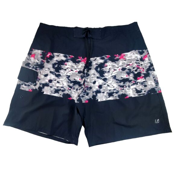 Amplify Board Shorts Mens XXL Black Gray Pink Lightweight Stretch Casual New - Picture 2 of 8